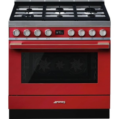 Photo of Smeg 90cm Red Portofino Cooker & Multifunction Oven - CPF9GMR