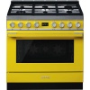 Smeg 90cm Yellow Portofino Cooker & Multifunction Oven - CPF9GMYW Photo