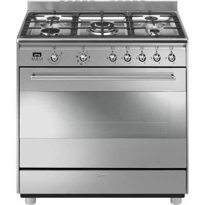 Photo of Smeg 90cm Gas/Electric Stainless Steel Cooker - SSA91MAX9
