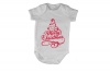 Merry Christmas - Red Tree - Baby Grow Photo