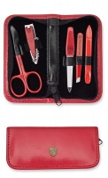 Kellermann 3 Swords Manicure Set Red BL 5214 MC RED