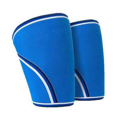 Photo of 1 Pair 7mm Neoprene Knees Sleeves Support for Training - Blue