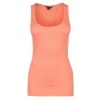 Miso Ladies Rib Tank Top - Coral Photo