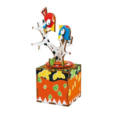 Robotime Song of Bird and Tree Musical Box 3D Wooden Puzzle Gift