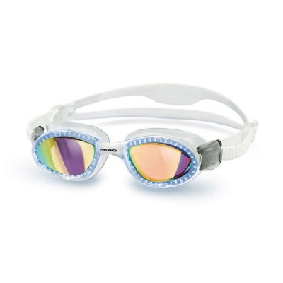 Photo of Head Superflex Mirrored Swimming Goggles - White/Blue