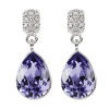 Civetta Spark Monica Drop Earring with Swarovski Tanzanite Crystal Photo