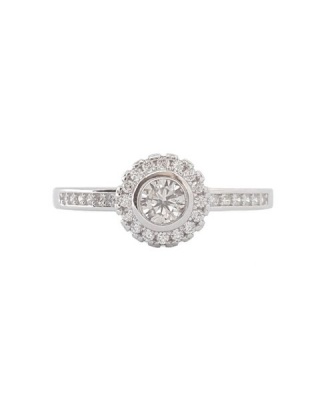 Photo of Miss Jewels - 0.25ct Tube Set CZ Ring in 925 Sterling Silver