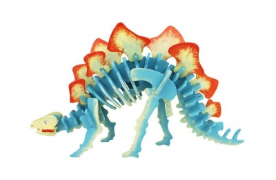 Photo of Robotime 3D Wooden Puzzle With Paints - Stegosaurus
