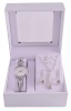 Digitime Women's Teardrop Twist Watch Set - Silver Photo