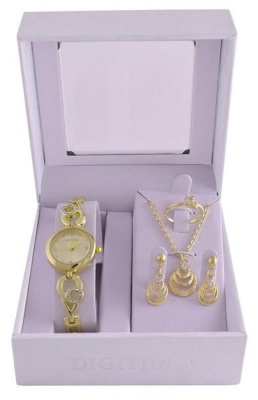 Photo of Digitime Women's Oval Watch Set - Gold