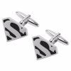 Silver & Black Superman Cufflinks Photo