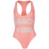 Golddigga Ladies Racer Back Swimsuit - Coral Photo