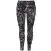 Golddigga Ladies Lux Leggings - Black & Charcoal Animal Photo