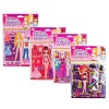 Bulk Pack x 8 Sticker Dress Up Girl Puffy Photo
