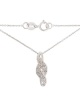 Miss Jewels - 0.150ct Diamond Infinity Style White Gold Pendant/Chain Photo