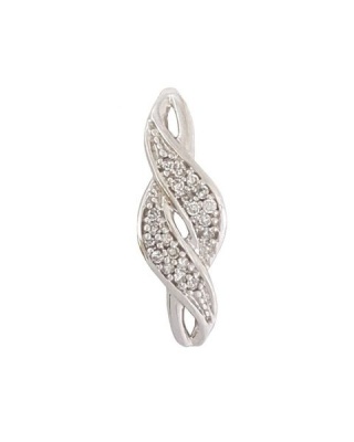 Photo of Miss Jewels - 0.150ct Diamond Infinity Style Pendant in 10K White Gold