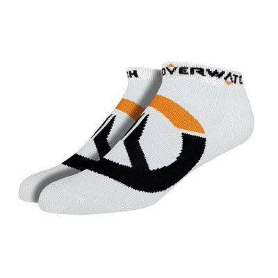 JINX Overwatch Logo Socks 3 Pack White
