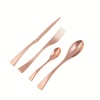 Venice Rose Gold 24 Piece Cutlery Set Photo
