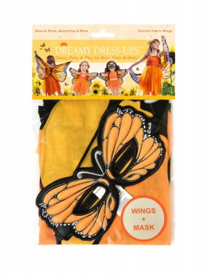 Photo of Dreamy Dress Up Dreamy Dress Ups Mask & Wing Monarch Orange