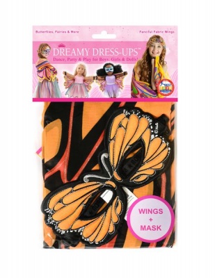 Photo of Dreamy Dress Up Dreamy Dress Ups Mask & Wing Burst Butterfly Orange