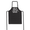 BuyAbility Life is Short - Lick the Spoon! - Black - Apron Photo