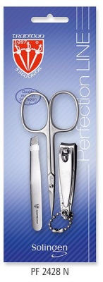 Photo of Kellermann 3 Swords Set: Cuticle Scissors Nail Clipper Tweezers PF 2428 N
