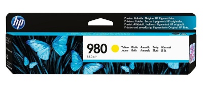 Photo of HP # 980 Yellow Officejet Enterprise X555/X585 Ink Cartridge
