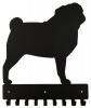 Pug Key Rack & Dog Leash Hanger with 9 Hooks Photo
