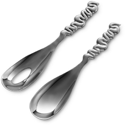 Photo of Carrol Boyes Stainless Steel Salad Servers Quicksilver