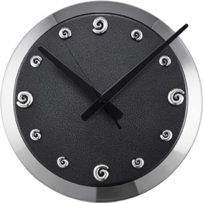 Photo of Carrol Boyes Pewter Clock Black Coil