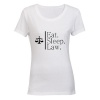 Eat. Sleep. Law. - Ladies - T-Shirt - White Photo