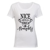 Touch of Naughty! - Ladies - T-Shirt - White Photo