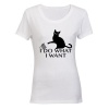 I Do What I Want! - Ladies - T-Shirt - White Photo