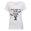 Witch Switch - Halloween - Ladies - T-Shirt - White Photo
