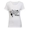 My Broomstick- Halloween - Ladies - T-Shirt - White Photo