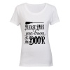 Park your Broom - Halloween Ladies - T-Shirt - White Photo