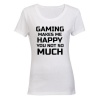 Gaming makes me Happy - Ladies - T-Shirt - White Photo