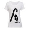 Candy Cane Elf - Ladies - T-Shirt - White Photo