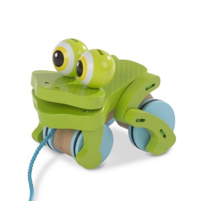 Photo of Melissa Doug Melissa & Doug First Play Frolicking Frog Pull Toy