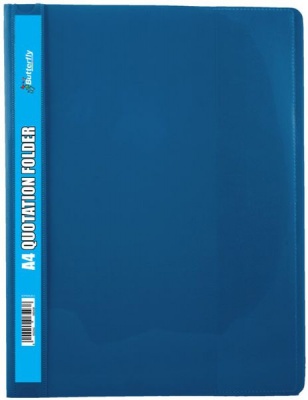 Butterfly Quotation Folders Pvc 180 A4 Light Blue