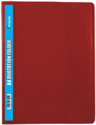 Butterfly Quotation Folders Pvc 180 A4 Red