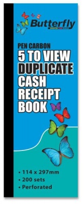 Photo of Butterfly Duplicate Cash Receipt Book