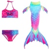 3 Piece Kids Multi-Colour Mermaid Bikini - DH02 Photo