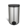 NineStars 50L Automatic Toe Tap Sensor Stainless Steel Dustbin Photo
