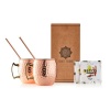 Gin Tribe - Moscow Mule Stainless Steel Gift Set - Rose Gold Photo