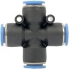 Aircraft Pu Hose Fitting 4 Way Connector 12mm Photo