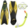 Hot Tuna Juniors Mask Snorkle Fin Set - Yellow Photo