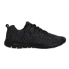 Fabric Ladies Flyer Runner Trainers - Black & Charcoal Photo