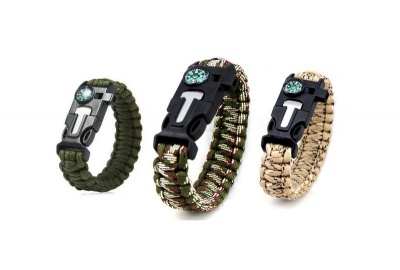 Photo of Trendyshop BlackOps Paracord Survival Bracelet Set of 3