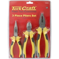 Tork Craft Plier 3 Piece Kit CombSideLong Nose Plier